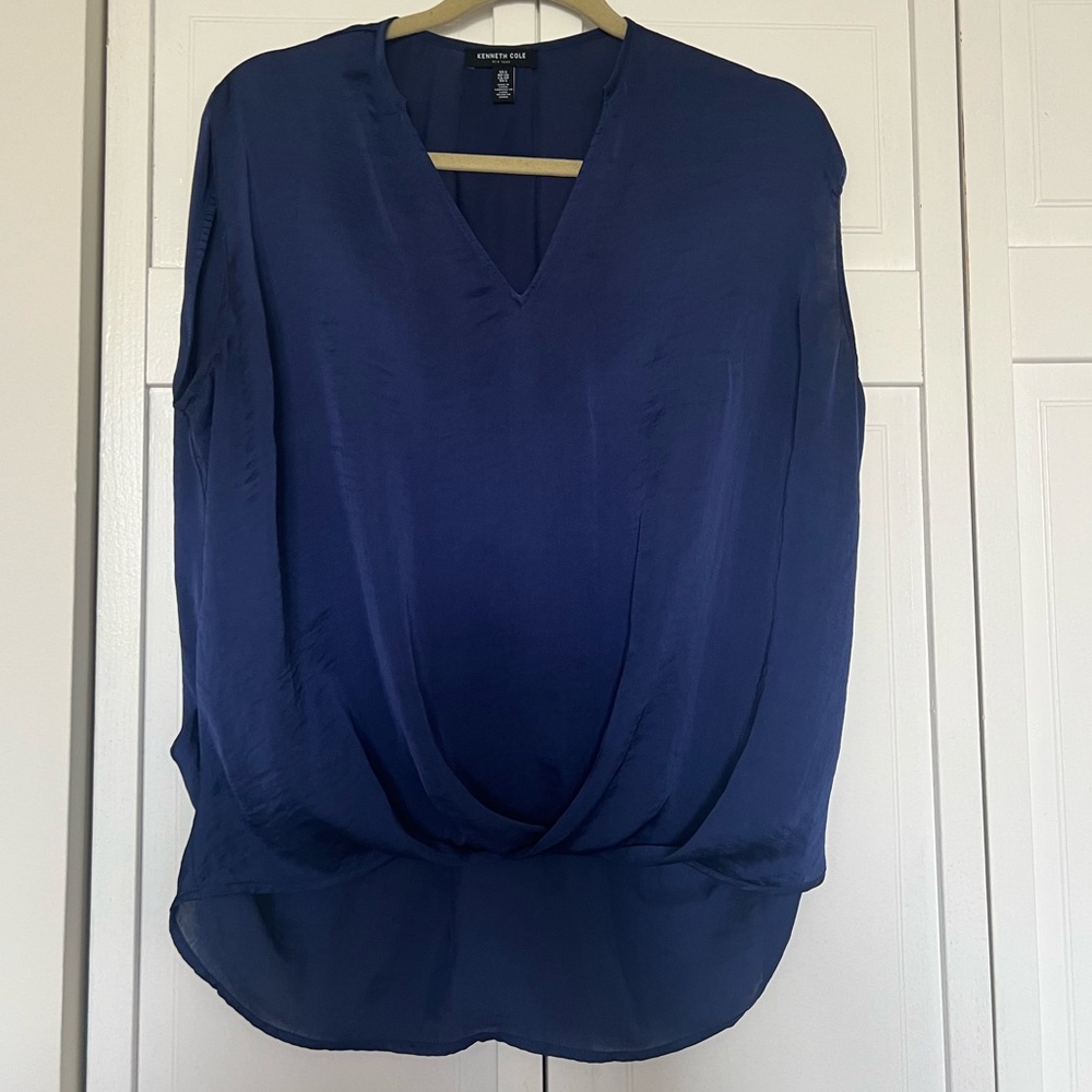 Kennth Cole Sleeveless Drapey Blouse